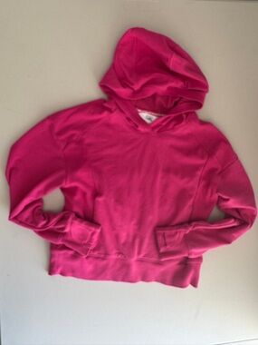 Athleta Girl Retroplush Oversized Hoodie, deep fuchsia , size 8/10